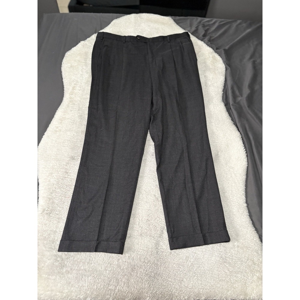INCOTEX Venezia 1951 Sz 42x31 Super 100s Virgin Wool Pleated Dress Pants Italy